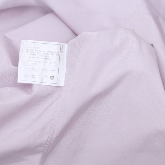 CHANEL Shirt Button Down Long Sleeve Lavender Button Up Collar VINTAGE - Picture 14 of 14